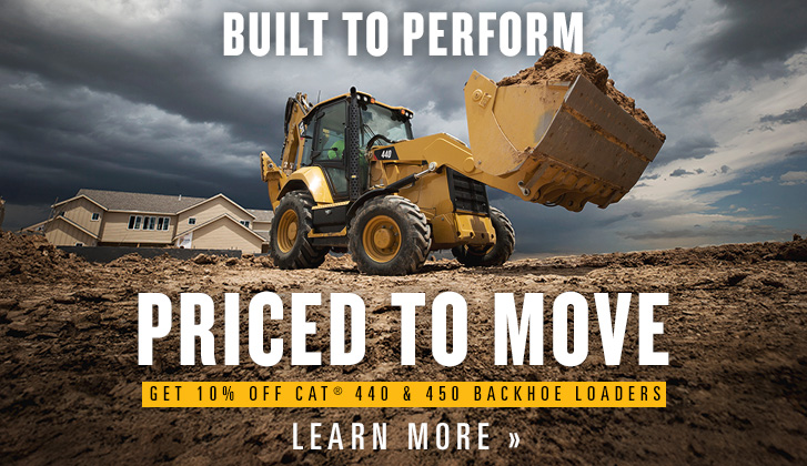 Get 10% off CAT® 440 & 450 Backhoe Loaders