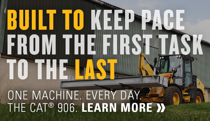 The Cat 906 is ready from first load to last