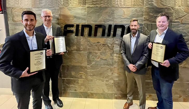 Finning wins with three 2021 Gold Operational Excellence Awards