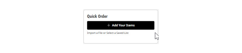 quick order