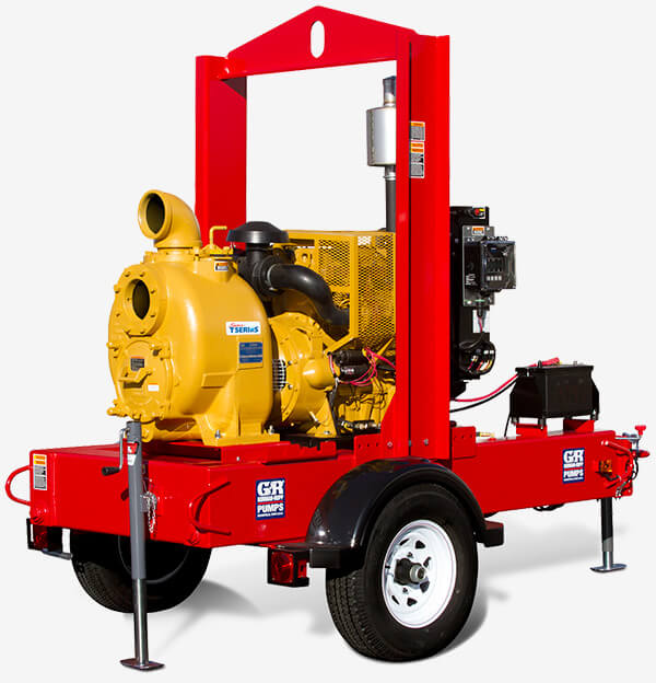 Self-priming pump ready for rent