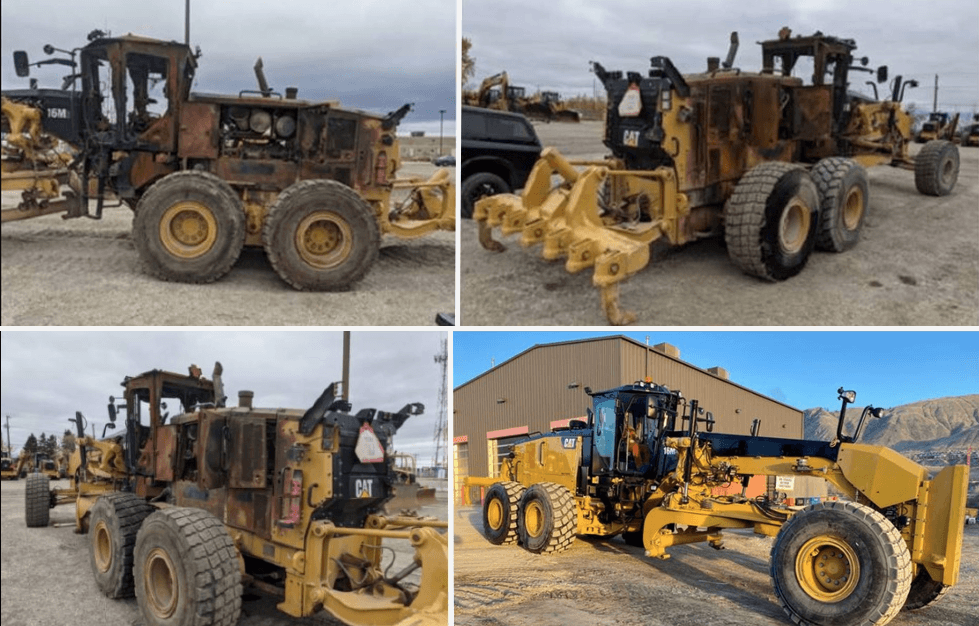 A grader rebuild Shawn helped with