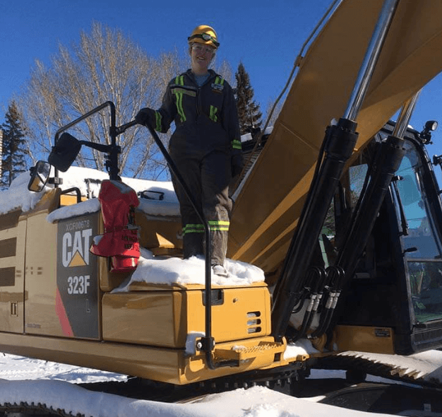 Morgan Garnett in a 323F Truck