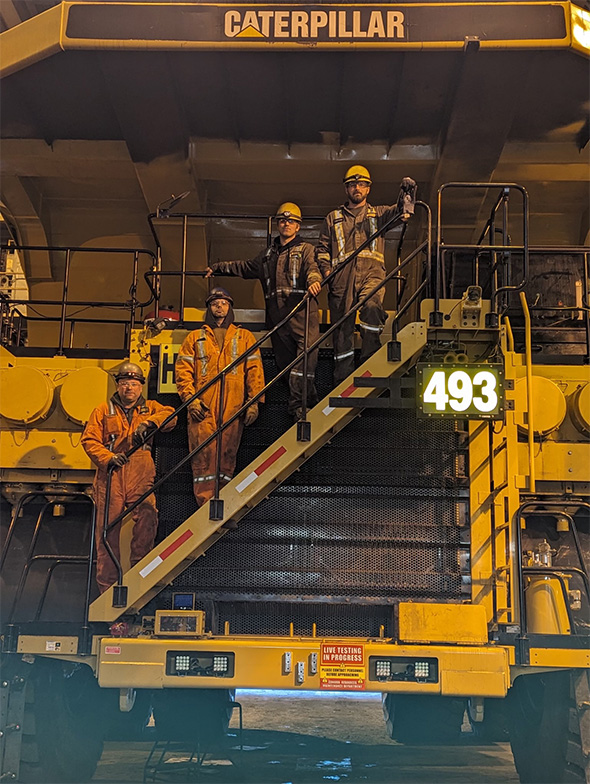 Finning and Conuma staff