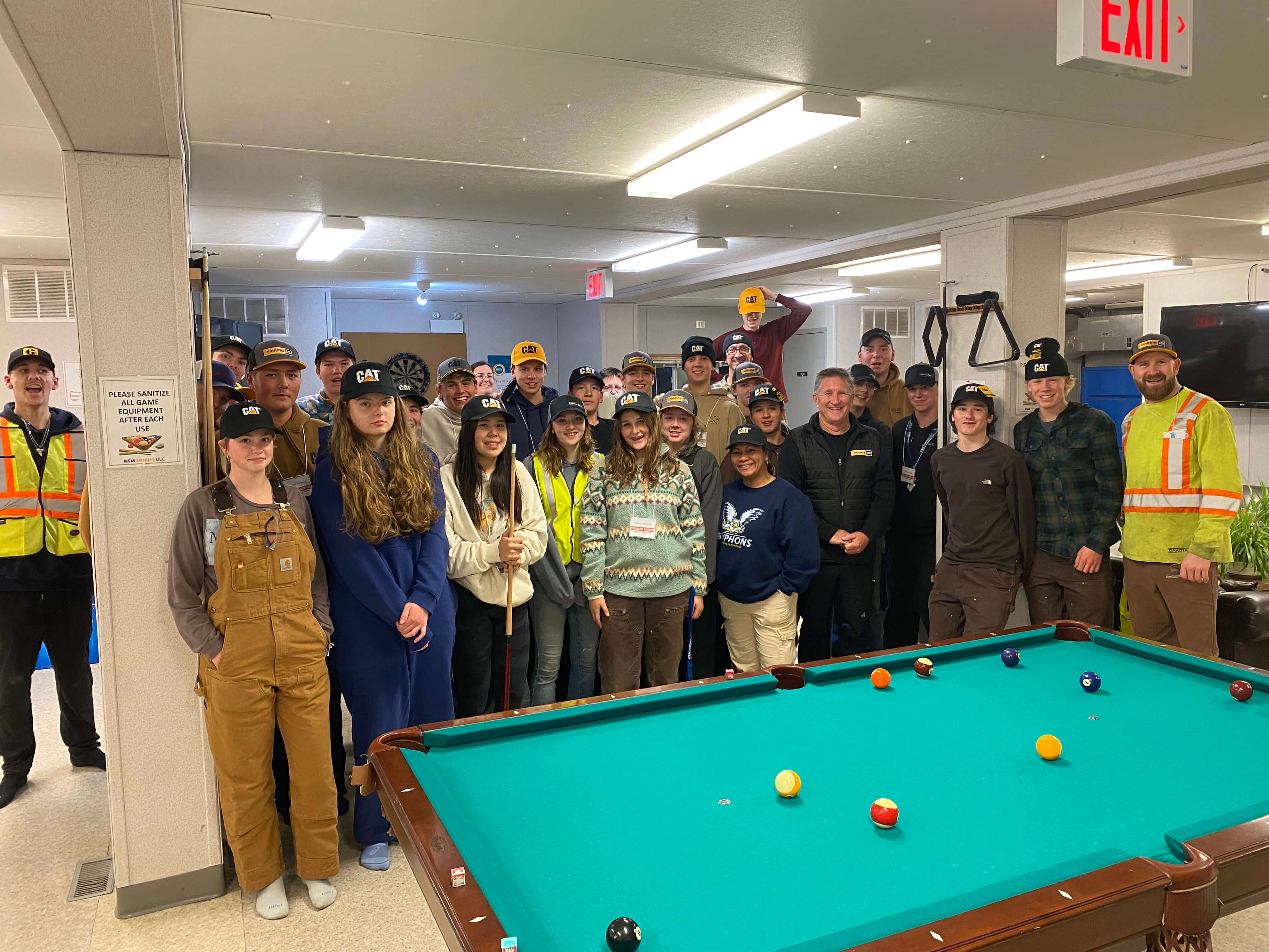 Students and trainers at Seabridge site