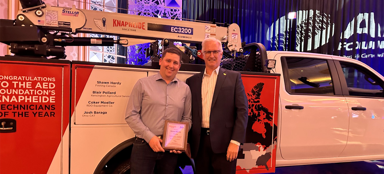 Finning Technician Shawn Hardy Named 2026 Knapheide Technician of the Year in Canada