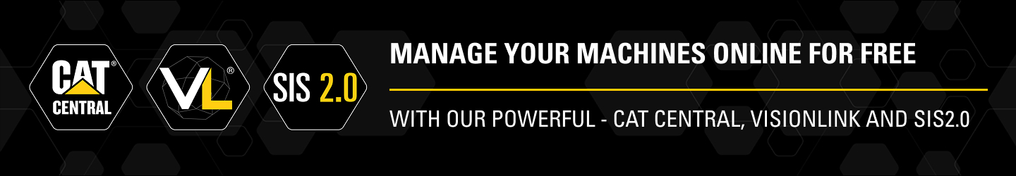 Manage your machines online for free with Cat central, VisionLink and SIS2.0