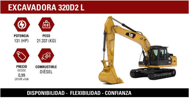EXCAVADORA 320D2 L
