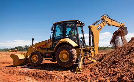 Retroexcavadora 416 - campaña bcp