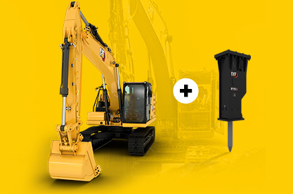 Excavadora 323GX + martillo H115GCS