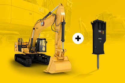 Excavadora 323GX + martillo H115GCS