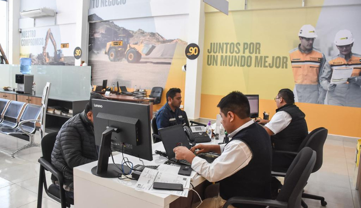 Sucursal Cochabamba obtiene por primera vez certificación Caterpillar en área Retail