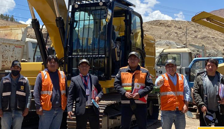 GAM de Potosí adquiere excavadora 320 de última tecnología