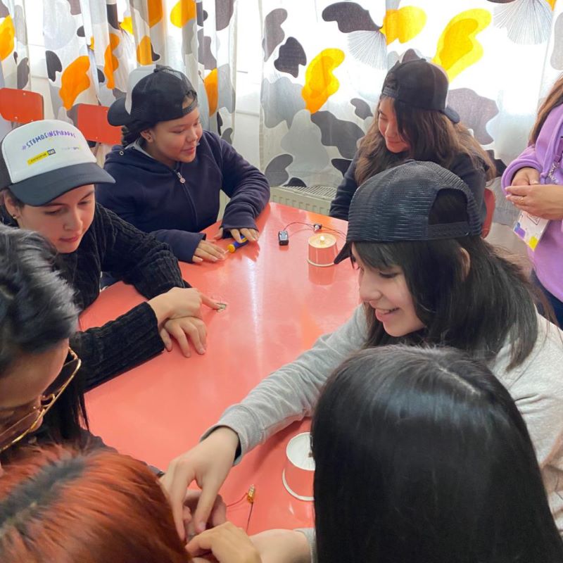 Taller de domótica Niñas de Coyhaique